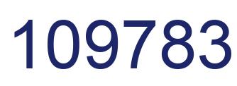 Number 109783 blue image