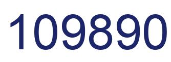Number 109890 blue image