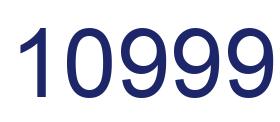 Número 10999 imagen azul