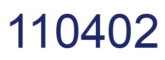 Number 110402 blue image