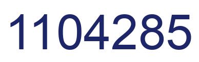 Número 1104285 imagen azul