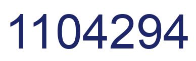 Número 1104294 imagen azul