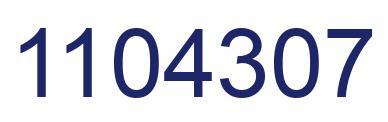 Número 1104307 imagen azul