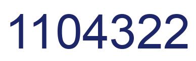 Número 1104322 imagen azul