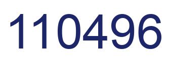Number 110496 blue image