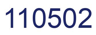 Number 110502 blue image