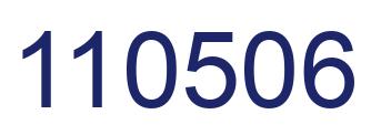 Number 110506 blue image