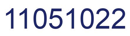 Number 11051022 blue image