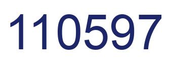 Number 110597 blue image