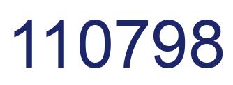 Number 110798 blue image