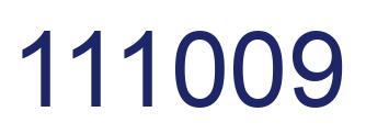 Number 111009 blue image