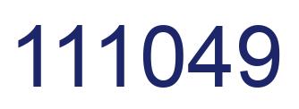 Number 111049 blue image