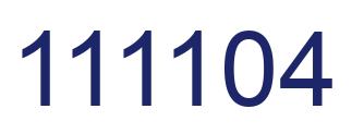 Número 111104 imagen azul