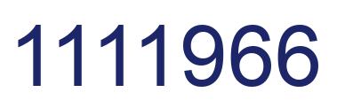 Número 1111966 imagen azul