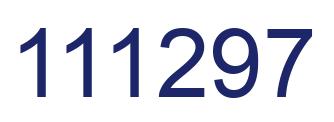 Number 111297 blue image
