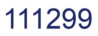 Number 111299 blue image
