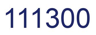 Number 111300 blue image