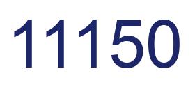 Number 11150 blue image