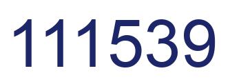 Number 111539 blue image