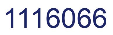 Number 1116066 blue image
