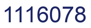 Number 1116078 blue image