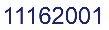 Number 11162001 blue image
