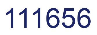 Number 111656 blue image