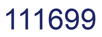 Number 111699 blue image