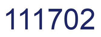 Number 111702 blue image