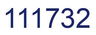 Number 111732 blue image