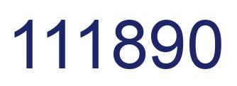 Número 111890 imagen azul