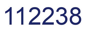 Number 112238 blue image
