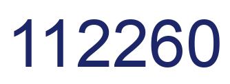 Number 112260 blue image