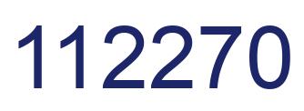 Number 112270 blue image