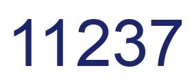 Number 11237 blue image