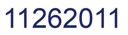 Number 11262011 blue image