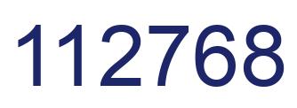 Número 112768 imagen azul