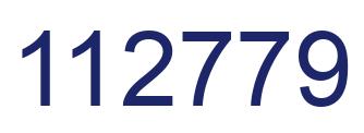 Number 112779 blue image