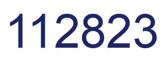 Number 112823 blue image