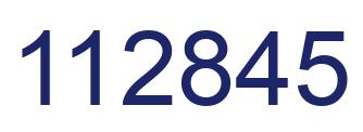 Número 112845 imagen azul
