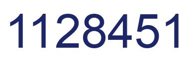 Número 1128451 imagen azul