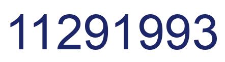 Number 11291993 blue image