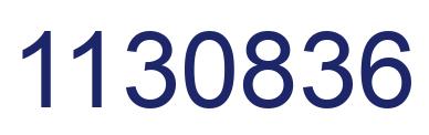 Number 1130836 blue image