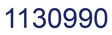 Number 1130990 blue image