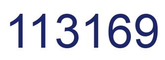 Number 113169 blue image