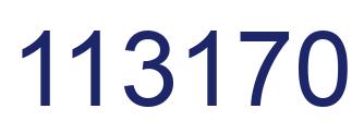 Number 113170 blue image