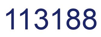 Number 113188 blue image