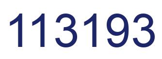 Number 113193 blue image
