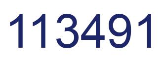 Número 113491 imagen azul