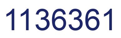 Número 1136361 imagen azul